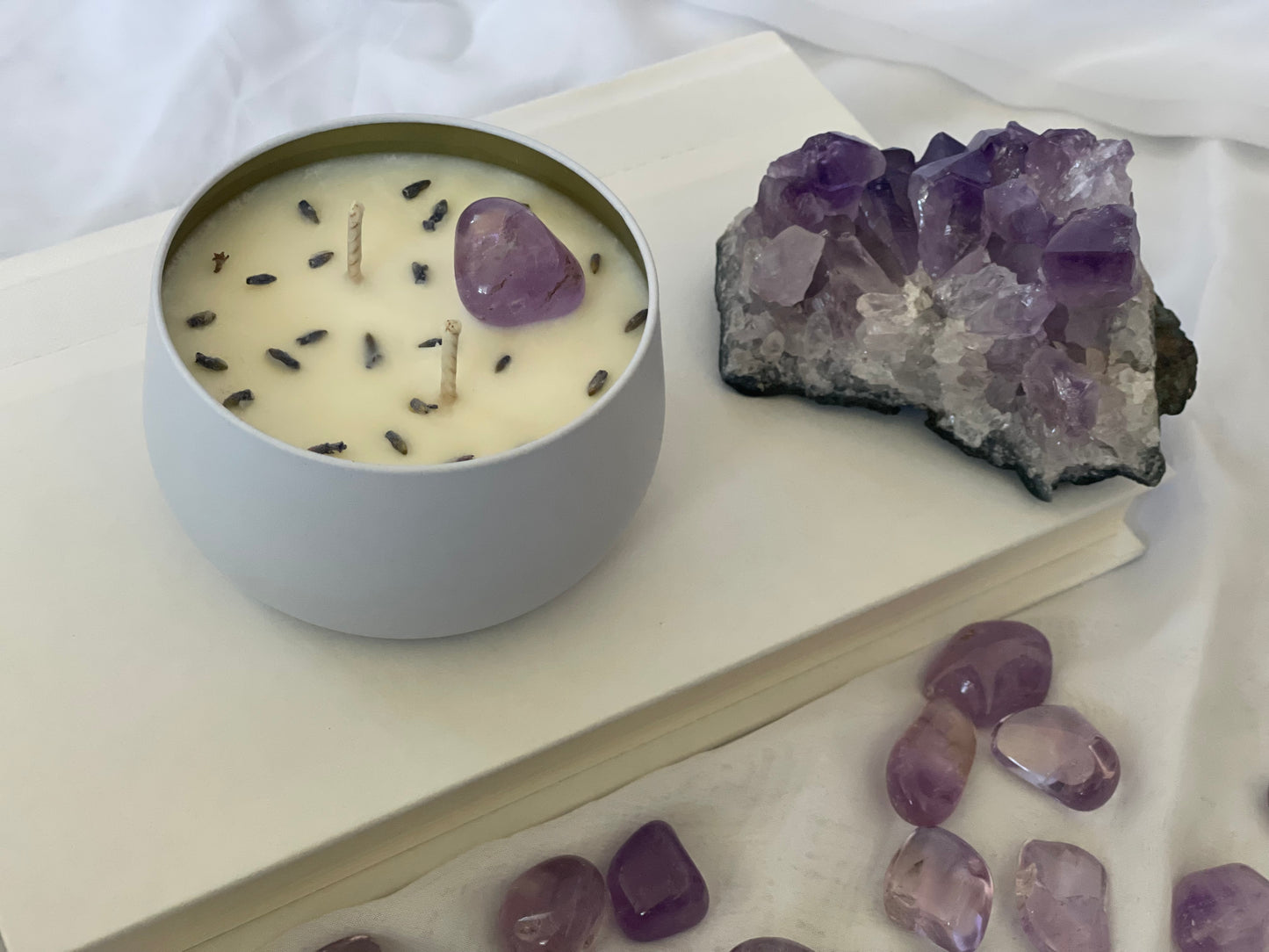 Soulful Serenity Lavender Amethyst Peace and Tranquility Candle