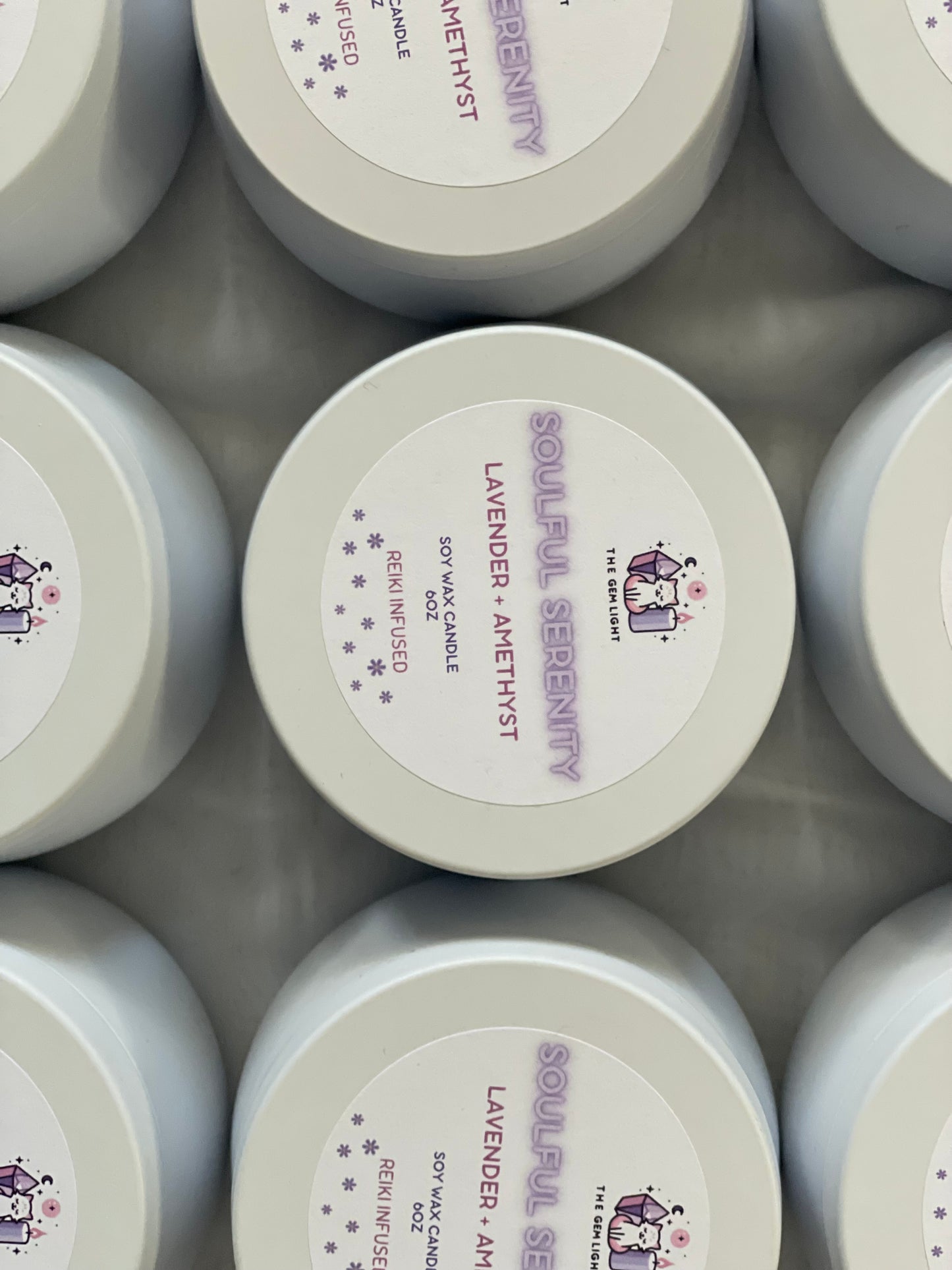 Soulful Serenity Lavender Amethyst Peace and Tranquility Candle