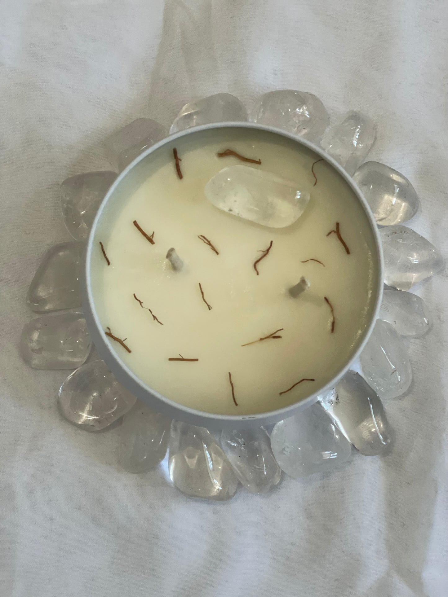 Blessing Grace Vetiver Clear Quartz Blessings Candle