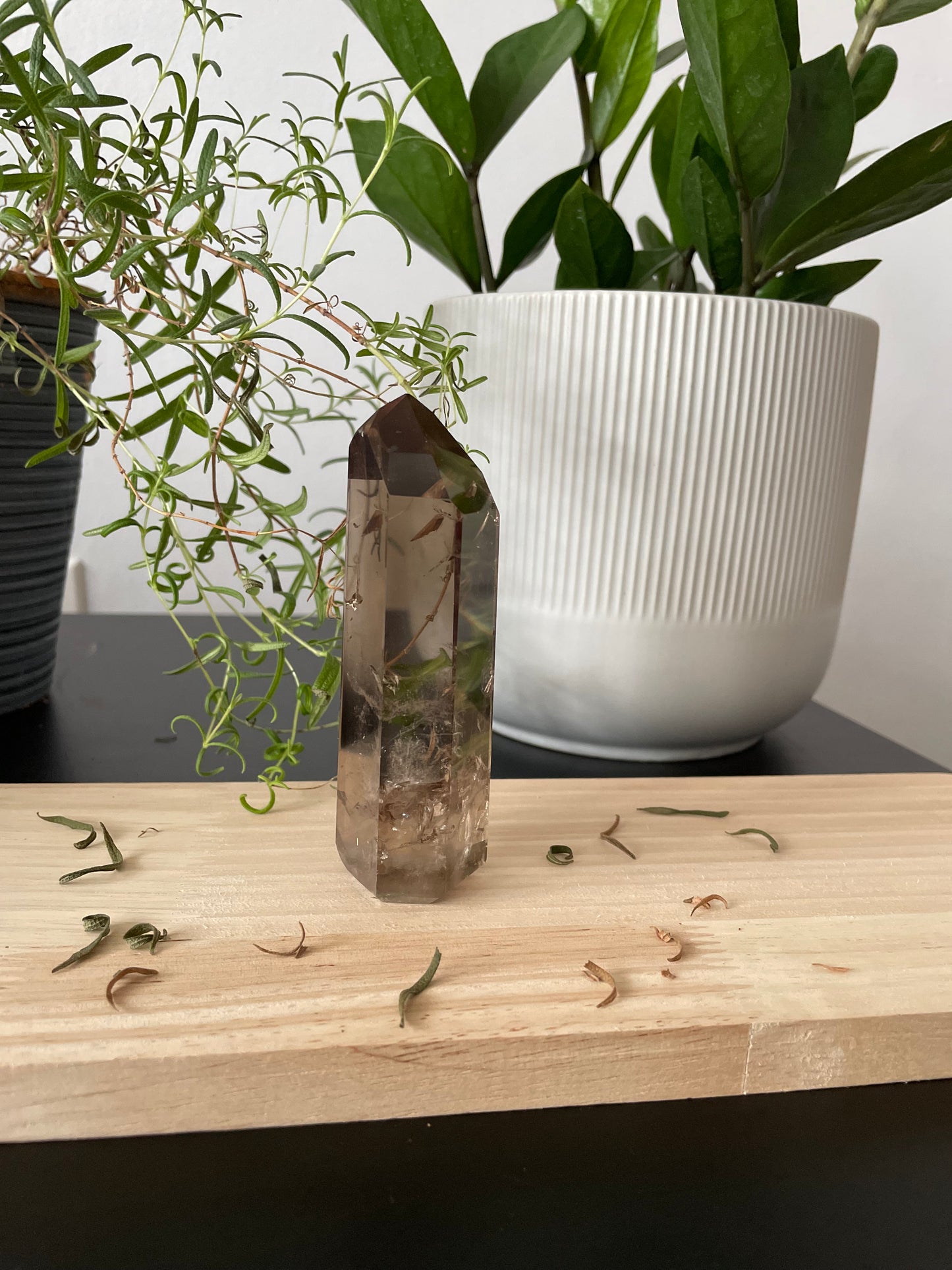 Reiki Infused Smoke Quartz Tower