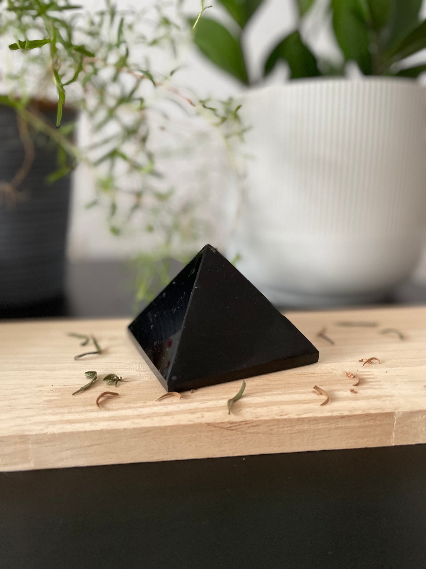 Reiki Infused Obsidian Pyramid