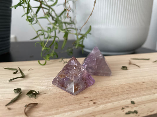 Reiki Infused Amethyst Mini Pyramid