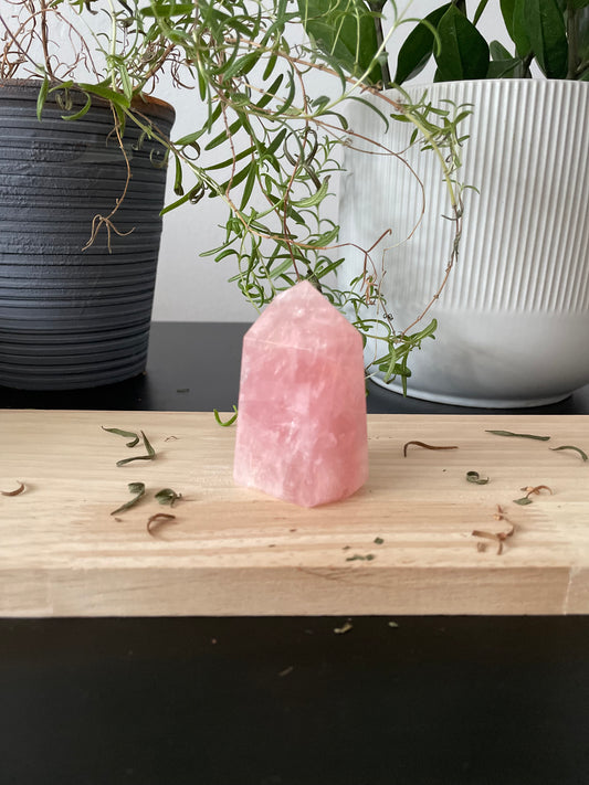 Reiki Infused Rose Quartz Tower