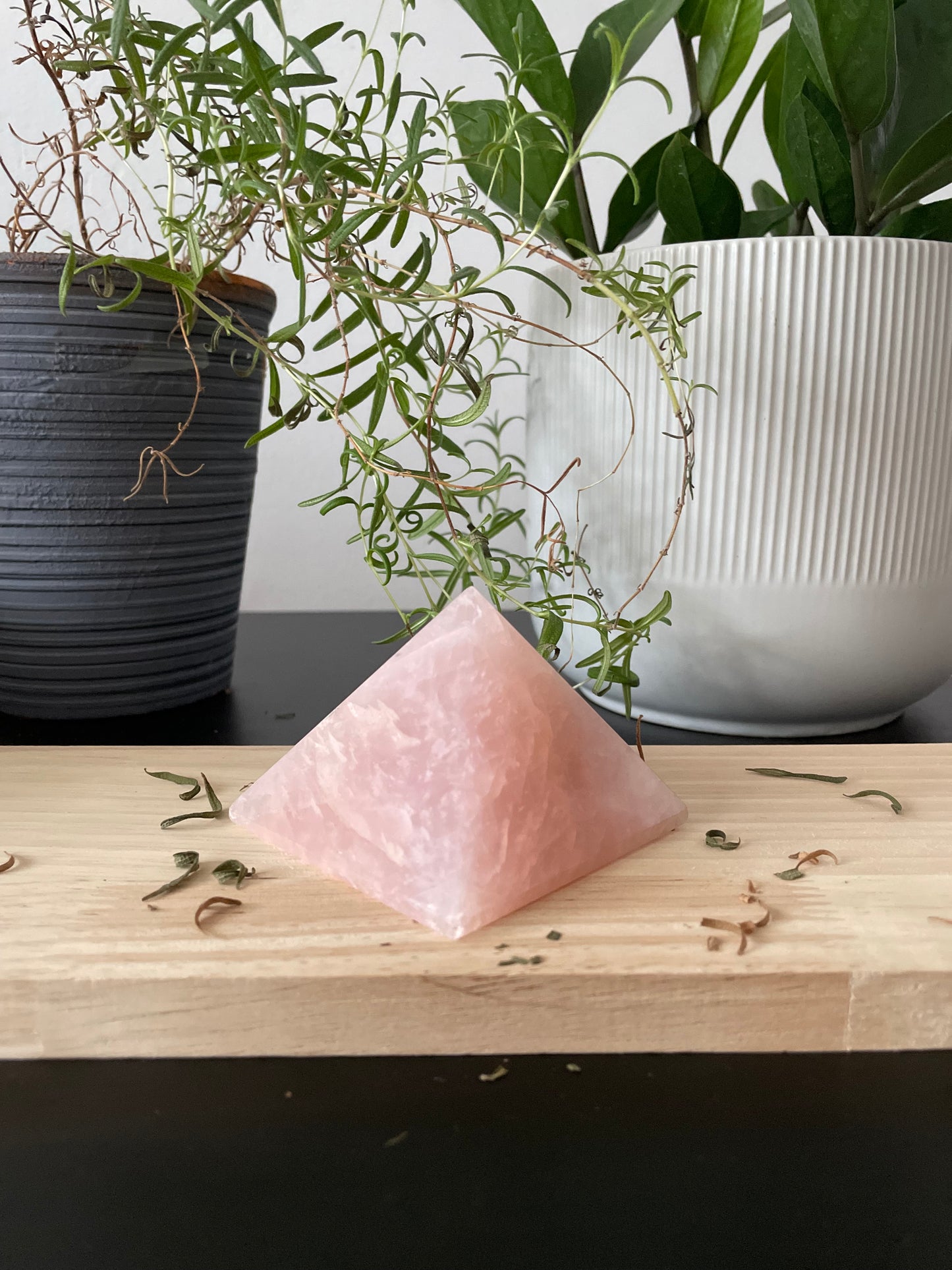 Reiki Infused Rose Quartz Pyramid