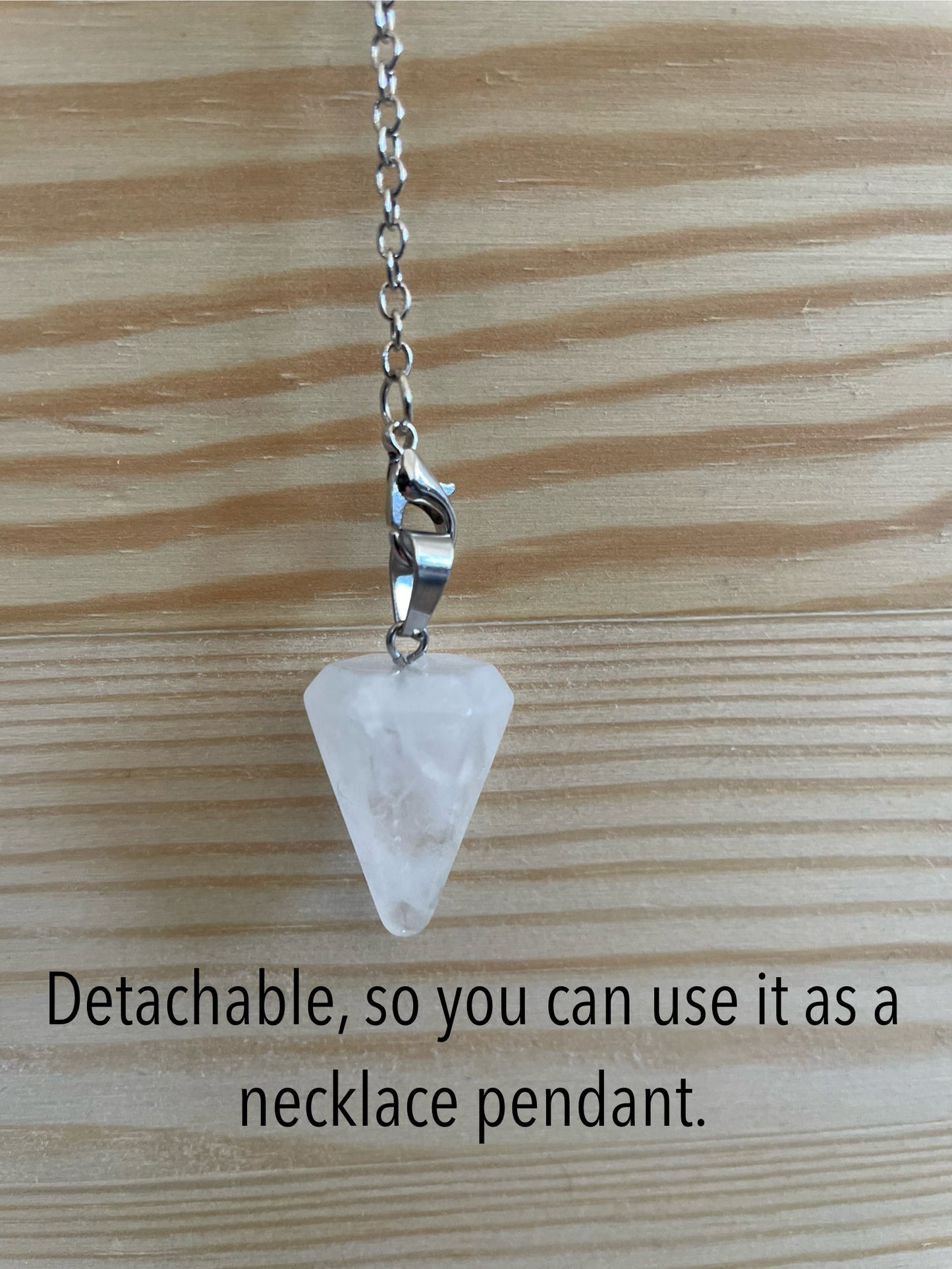 Clear Quartz Pendulum