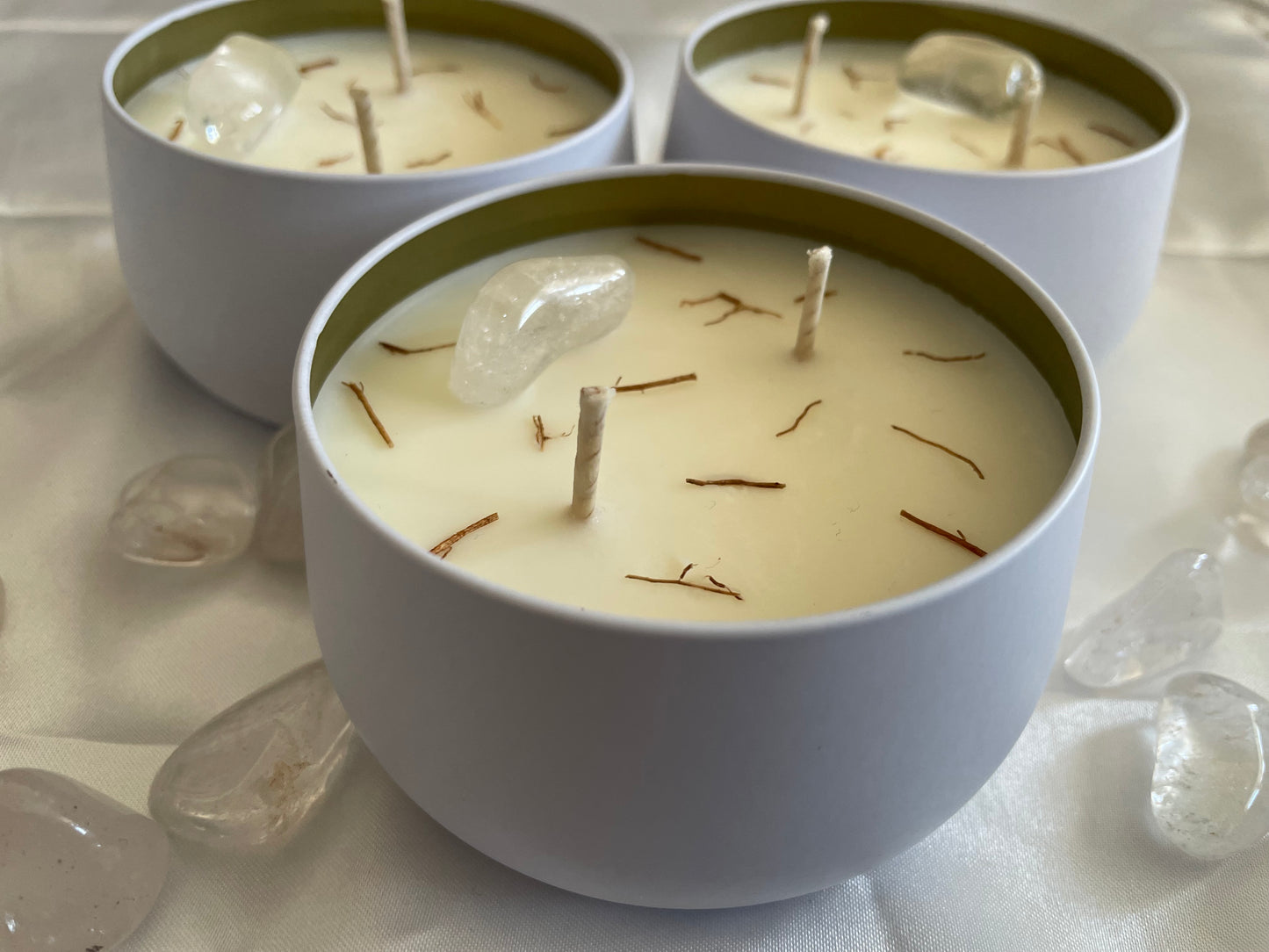 Blessing Grace Vetiver Clear Quartz Blessings Candle